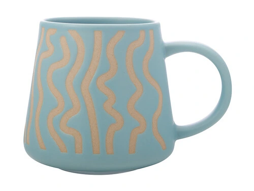 Squiggle Mug 420ML Blue 1 Squiggle Mug 420ML Blue