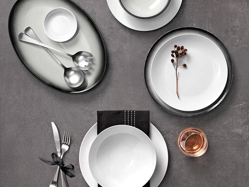 Caviar Granite Oval Plate 25x16cm 2 Caviar Granite Oval Plate 25x16cm - Image 2