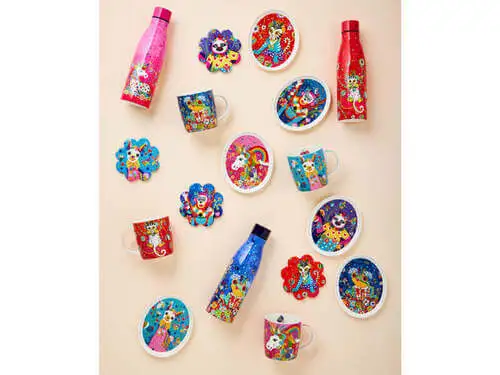 Donna Sharam Rainbow Jungle Plate 16cm Tiggy & Tiny Gift Boxed 2 Donna Sharam Rainbow Jungle Plate 16cm Tiggy & Tiny Gift Boxed - Image 2