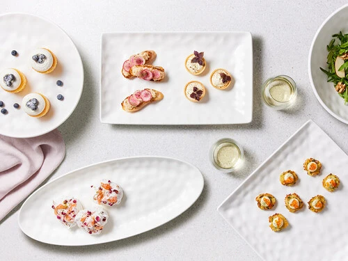 Gravity Square Platter 35cm White Gift Boxed 3 Gravity Square Platter 35cm White Gift Boxed - Image 3