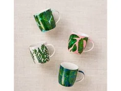 Haven Banana Leaf Mug 380ML Set Of 2 Pink Gift Boxed -Tea & Coffee Shop maxwell williams haven mug sets