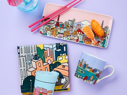 Megan McKean Cities Mug 430ML Copenhagen Gift Boxed 2 Megan McKean Cities Mug 430ML Copenhagen Gift Boxed - Image 2