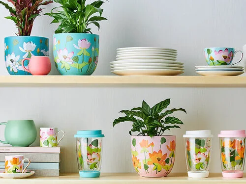 Royal Botanic Gardens Victoria Lotus Double Wall Glass Mug 380ML Mint Gift Boxed 3 Royal Botanic Gardens Victoria Lotus Double Wall Glass Mug 380ML Mint Gift Boxed - Image 3