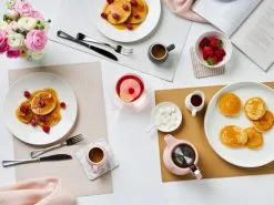 Table Accents Leather Look Alligator Coaster 10x10cm Set Of 4 Black -Tea & Coffee Shop maxwell williams table accents