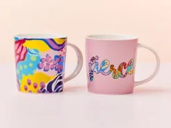 Kasey Rainbow Be Fierce Mug Set Of 2 380ML Fierce Gift Boxed -Tea & Coffee Shop ss22 website maxwell williams kaseyrainbow befierce mugs fierce