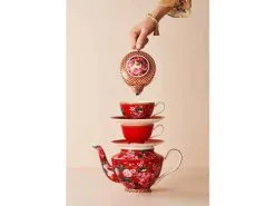 Teas & C's Silk Road Demi Cup & Saucer 85ML Set Of 2 Cherry Red Gift Boxed 5 Teas & C's Silk Road Demi Cup & Saucer 85ML Set Of 2 Cherry Red Gift Boxed -Tea & Coffee Shop teas cs silk road teaware 1